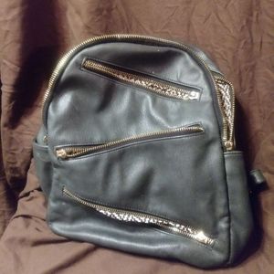 MMS Leather Backpack Purse